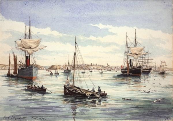 Thiệp chúc mừng nhỏ Port Elizabeth 1884