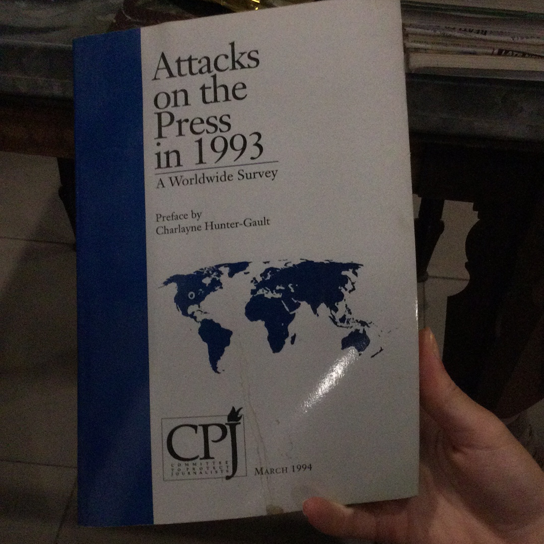 Attacks on the press in 1993 (used)